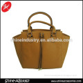 elegant brown leather tote bag for women